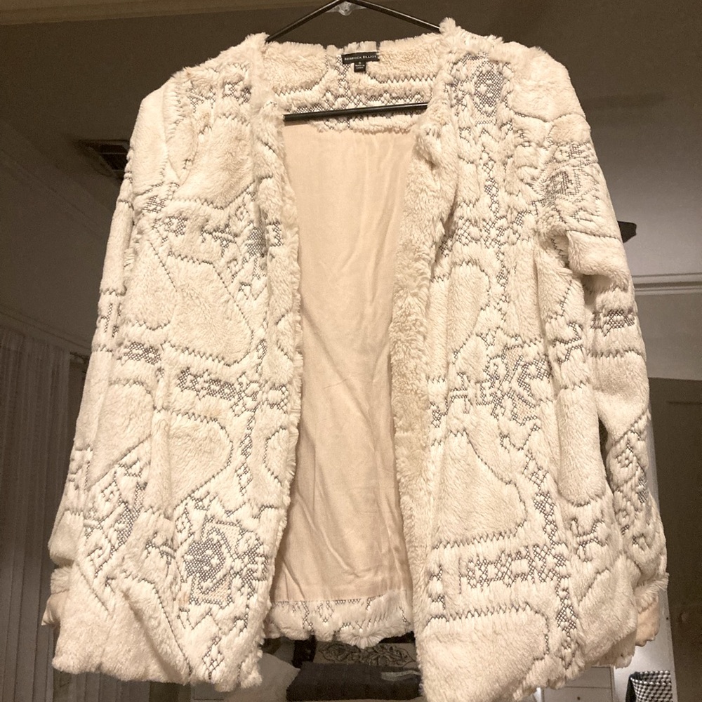 Fur Jacket with stitching